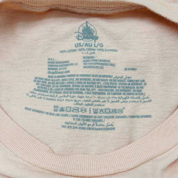 Disney Parks Women’s Magic Kingdom Main Street USA Peach Cropped T-Shirt - Picture 5 of 5